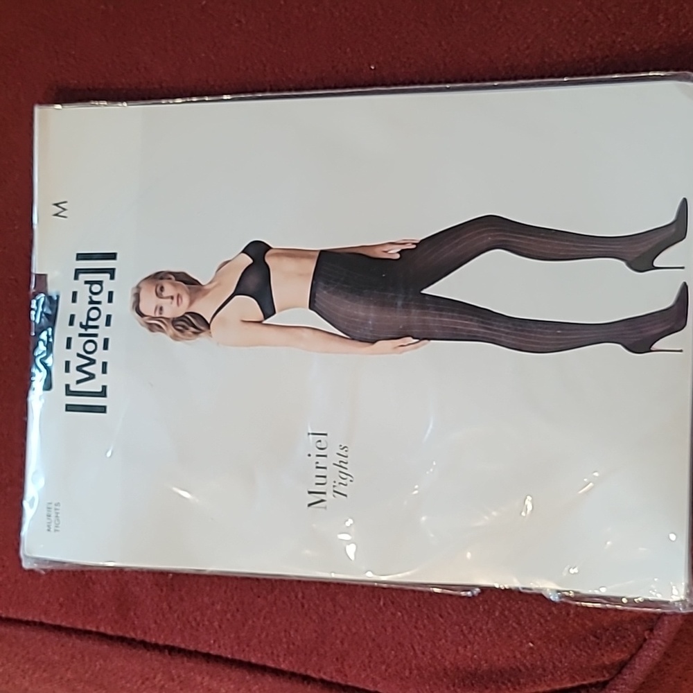 Wolford Stockibg Muriel Tights Black Medium New